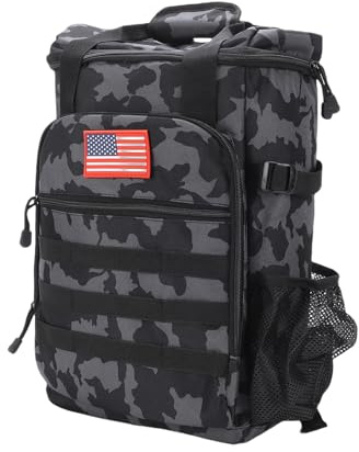 doorslay Kühlrucksack 36L Kühltasche Thermo Rucksack Picknicktasche Wasserdichter Rucksack zum Kühl mit Flaschenöffner, Leicht Groß Isoliert Cooler Bag für Strand, Reisen, Camping,