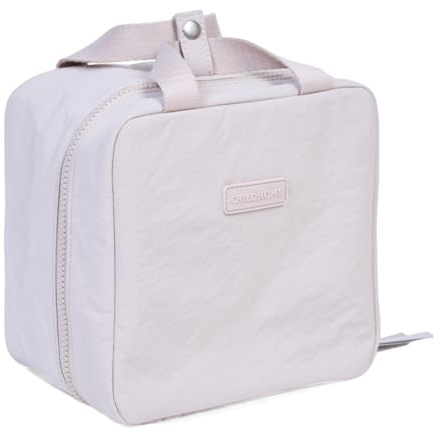Childhome, Sac Isotherme Enfant Mellow – Sac Déjeuner Goûter, Lunch Bag Bébé, Poignée Enfant, Intérieur Spacieux, Facile à Nettoyer, École & Sorties, Beige