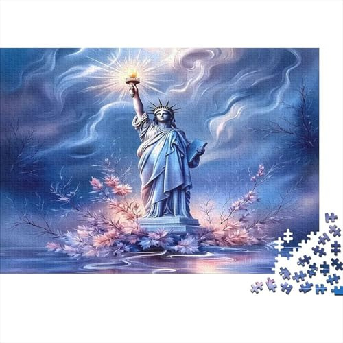 Statue Puzzle 1000 Teile Puzzle für Erwachsene Papier Himmel Design