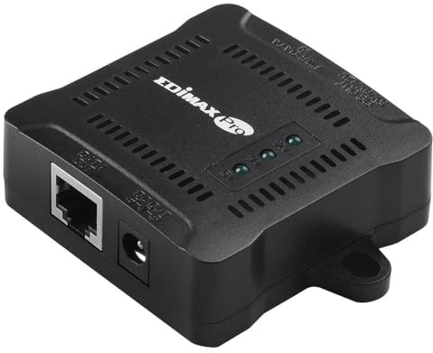 Edimax IEEE 802.3at Gigabit PoE+-Splitter mit einstellbarer Ausgangsspannung von 5V DC, 9V DC, 12V DC