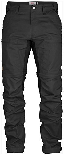 Fjällräven Herren Hose Abisko Lite Trekking Zip-Off Reg, Dark Grey-Black, 50, F81535R-030-550
