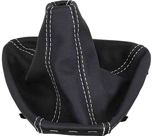 ICT Schaltmanschette Leder mit Kunststoffrahmen – kompatibel mit BMW E90 / E91 / E92 / E93 manuell – Fahrzeugspezifisch, einfache Montage – Premium Qualität, Made in Germany –