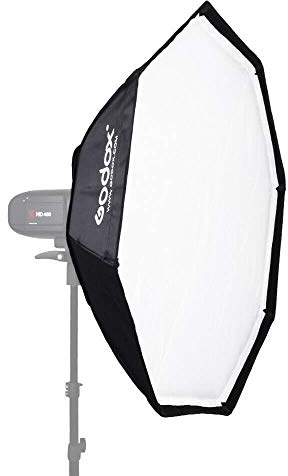 Godox Octa – Soft Box (Grau, Aluminum Ring Adapter, 120 cm)