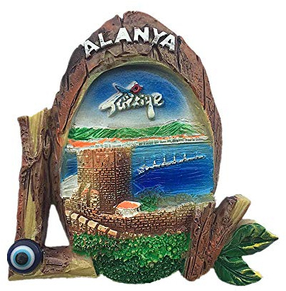 3D Alanya Türkei Kühlschrankmagnet, Souvenir, Geschenk, Heim, Küche, Kühlschrank, Dekoration, Magnet-Aufkleber