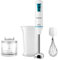 Taurus Robot 600 Easy Plus Inox - Batidora de mano, cuchillas de acero inoxidable de alto rendimiento, Turbo Rotation System, una velocidad, vaso medidor de 500ml, varilla emulsionadora, picador