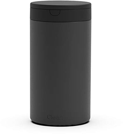 Spectrum Decorative Disinfecting Wipes Container (Black) - Refillable Dispenser for Bathroom, Kitchen, Classroom, Countertop, & Home Storage/Stainless Steel & Rust-Resistant