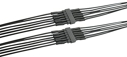 Micro Steckverbinder 6-polig Modellbahn Modellbau, 2 Stück, Stecker Buchse verkabelt