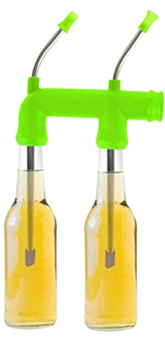 J-ouuo Beer Snorkel Double Beer Snorkel Dispenser for College Parties Birthdays Christmas New Year Party