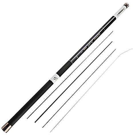 DawnDream Angelrute 8M 9M 10M11M12M13M. Ultra Lange Harte Handstange Teleskop-Kohlefaser-Karpfen-Angelrute-Stream-Möcke-Winterfischen Stipprute (Length : 10m with Accessory)