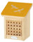 Esschert Design - Bienenhaus, mit farbigem Dach mit Silhouette Bienen