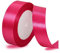 Satinbands Magenta 25mm Breit, 23 Meters Geschenkband Schleifenband für Geschenkverpackungen, DIY-Basteleien, Blumensträuße, Nähprojekte, Schleifenherstellung, Geburtstags- und Hochzeitsdekorationen