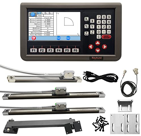 IP67 Magnetic Scale DRO 1um Resolution 12x36x16inch Travel Length LCD Metal Shell 3 Axis Digital Readout Display DRO CNC Milling Machine 320mm 920mm 420mm Travel lengt,US Stock