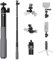 Adaptom° 360° Rotating Aluminum Alloy Selfie for GoPro Hero 13 12 11 10 9 8 7 6, Insta360, DJI Osmo, 7.5-24 Inch Rust Resistant, Silicone Handle Non-Slip with Anti-Drop Strap, Accessories