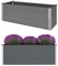 Hommdiy Garten-Hochbeet WPC,Pflanzkasten Blumenkasten Gemüsebeet Pflanzkübel Gartenbeet Pflanzbeet (Grau-150 x 50 x 54 cm)