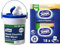 Tork Feuchte Handreinigungstücher, W14 (1 × 58 Tücher) + Tempo Toilettenpapier feucht Tempo Sanft Pflegend Trio-Pack (18 (6 x 3) Packungen x je 42 Blatt)