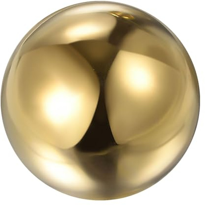 sourcing map Sfera dorata da 150 mm, riflettente, lucida, in acciaio inox, a specchio, per casa, giardino, decorazione esterna