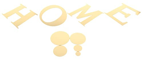 HEMOTON Espejo Pegatina Pared Autoadhesivo Decoración De Pared Acrílica Espejo Adhesivo De Extraíble