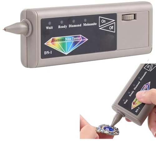 NGARY Tester per Diamanti E Moissanite, Penna per Tester per Diamanti per Gioielli Ad Alta Precisione con Sonda Altamente Sensibile, per Test di Moissanite Sintetica O Diamanti Autentici