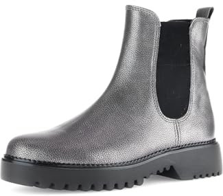 Gabor Damen Chelsea Boots, Frauen Stiefeletten,Moderate Mehrweite (G),Kurzstiefel,uebergangsschuhe,anthrazit (Micro),38.5 EU / 5.5 UK