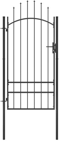 LAPOOH Gartentor, Gartentür, Gartentüren, Gartenzaun Tür, Zauntür, Zauntor, Flügeltore, Garten Türe, Imprägniertes Kiefernholz 100 x 125 cm Grün