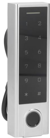 Fingerprint Access Controller, Metal Touch Keypad, Waterproof, 1000 User, LED, Buzzer, Alarm Output, Wiegand, EM Card, IP66, Smartphone, for Home/Office