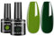 Senvenski Green Gel Nail Polish Kit - UV/LED Soak Off Nail Art Set with Emerald Army Aqua Olive Turquoise Green Colours | Manicure Gift Kit for Women Salon Home Use (CS2-023)