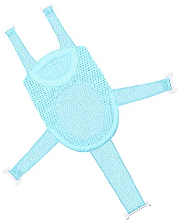 Red de Baño para Bebé, Asiento Hamaca Bañera Niños, Ajustable Soporte de Cojín de Bebe Bañera, Antideslizante Red de Baño de Cinco Puntas para Recién Nacidos de 0 a 24 Meses (A)
