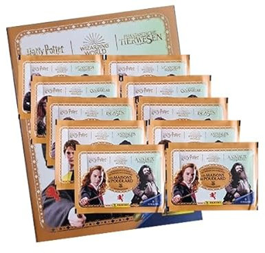 Panini Harry Potter Sticker Guide 2 “Die Häuser von Hogwarts“ Sticker – 1x Stickeralbum + 10x Stickertüten (Deutsche Version)
