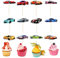 24 Stück Sportwagen Car Cupcake Toppers,Cupcake Toppers,portwagen Deko Cupcake/Geburtstag Kuchen Dekoration für Geburtstag,Jahrestag,Hochzeit,Party,Dessert