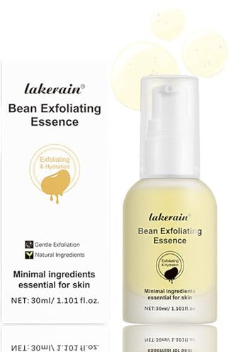 Bean Exfoliating Essence - Bean Face Serum - Bohnen-Peeling-Essenz - Feuchtigkeitsspendende Gesichtsserum - Hautpflege für Damen Elastizität verbessern Feuchtigkeitsserum - Glatte Haut Gesichtspflege