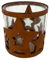 Dadeldo Living & Lifestyle Windlicht Teelichthalter -Stern- Metall 11x10cm rost Dekoration