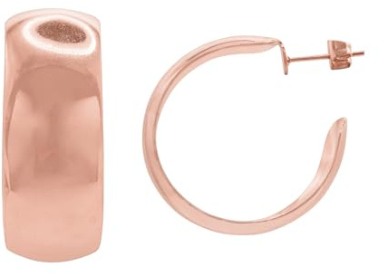 Heideman Creolen Nerva Damen Edelstahl 30mm poliert | Modisches Accessoire, zeitlos im Design, als besonderes Geschenk geeignet zum Valentinstag für Tochter - alltagstauglich
