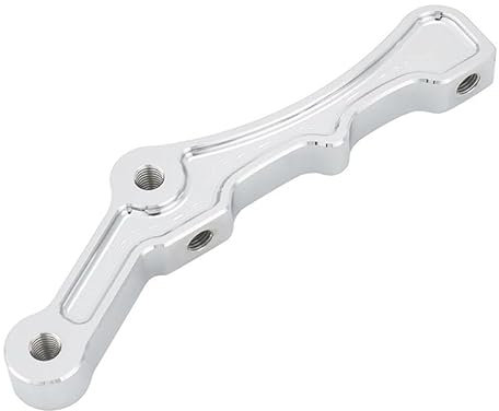 accessory Supporto pinza freno radiale Compatible with motocicletta Supporto pinza freno a disco anteriore compatibile con rotori Touring Sportster da 11,5 e 11,8(Chrome)