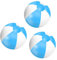 Aufblasbare Wasserball, 3 Stück Aufblasbare Wasserbälle, Strandball Aufblasbar, Wasserball für Schwimmbad Party Ball, Strand, Garten