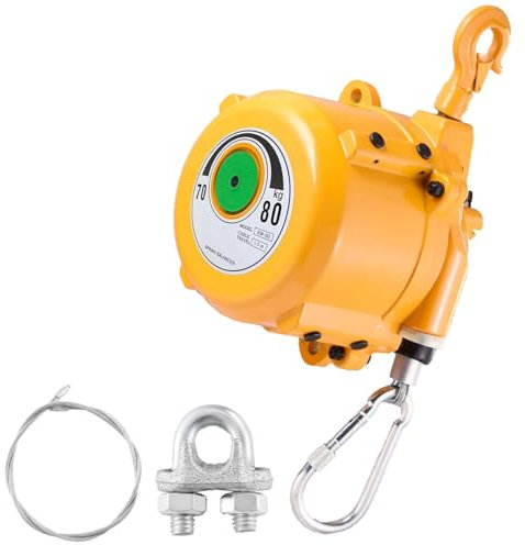 Retractable Spring Balancer, Retractable Spring Tool Balancer Retractor with Wire Rope Hanging Holding Equipment for factories, car maintenance(154-176lbs)