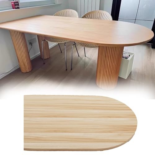 Anpassbare halbrunde Tischplatte, ganzteiliges Design für vielseitige Raumlösungen