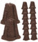 BESTonZON 30 Pezzi Blocchi di piantine di fioriera Forniture idroponiche cubi di tifo per Le Piante di clonazione di Crescita Blocchi di Torba Marrone Scuro
