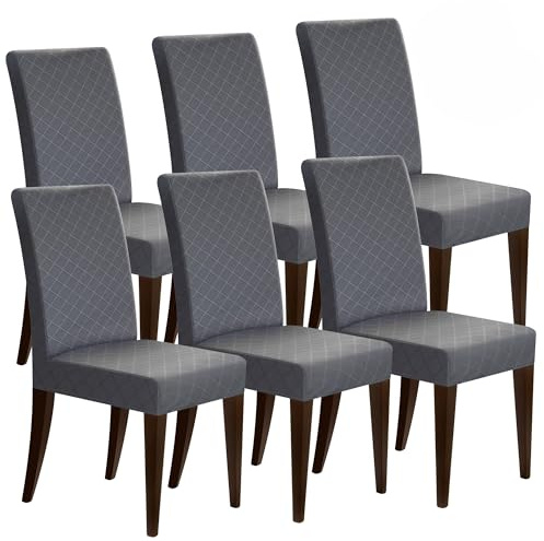 YIYIZI Stuhlhussen 6er Set – Stretch & wasserdicht für Esszimmerstühle