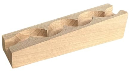 Oxxggkao Holz Rollbahn, Bausteine, Spur für Kinder, Lernspielzeug, Lernspielzeug mit mehrschichtigem Schienendesign, frühes Mint