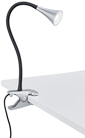 Reality Leuchten LED Klemmleuchte Viper R22398101, Kunststoff schwarz/titanfarben, inkl. 3 Watt LED