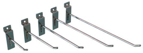 Displayshop 50 Ganci in Metallo per Pannello Dogato Lunghezza 20 cm