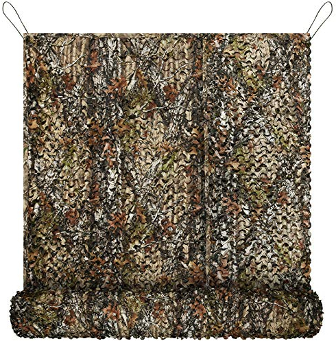 Tongcamo 150D Camo Filet de Chasse pour la Chasse, Le Soleil, la décoration, la clôture, la fête (Tree Camo Bionic, 2x2M(6.5X6.5FT))