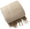 Strickdecke, leicht und bequem, geeignet für Bett und Sofa (hellgrau)