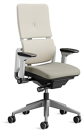 Steelcase Please Ergonomischer Bürodrehstuhl mit höhenverstellbarer Lumbalstütze Trüffel