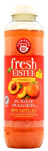 Teekanne fresh Eistee Pfirsich, 500ml | 6er Pack (6 x 0,5 l) inkl. Pfand
