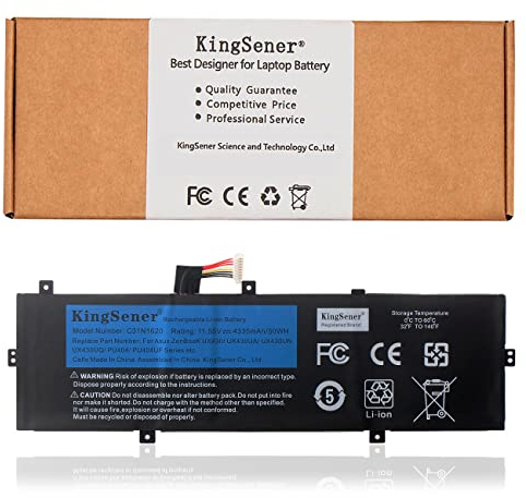 KingSener C31N1620 Batería para ASUS ZenBook UX430 UX430U UX430UA UX430UAR UX430UN UX430UNR UX430UQ ASUS Pro PU404U PU404UA PU404UF 3ICP5/70/81 11.55V 50WH