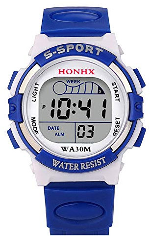 Zshosam Women's Watch Outdoor Sport Watches for Women LED Gift Date Boys Waterproof Watch Alarm Sports Watch Digital Children Kids Kid's Watch Projector Watch for Kids