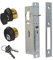Storefront Door Lock Alsecure Commerical Mortise Lock, Swing Deadbolt & Solid Brass Cylinder Combo Keyed Alike for Aluminum/Zinc Alloy Shop Doors, 1.1/8 Backset,Black