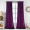Roslynwood Violette Orchidee Kinderzimmer Sonnenlicht Samtvorhänge – Elegante Innendekoration große Fenster Verdunkelung Samt Vorhänge für Wohnzimmer, 132 x 274 cm lang, lila Orchidee, 2 Stück