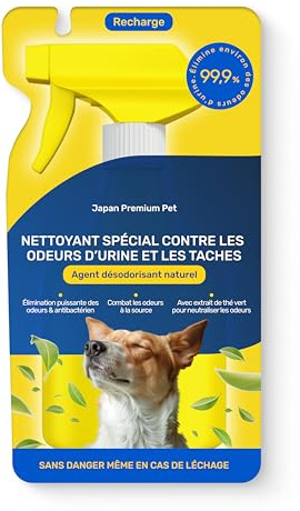Japan Premium Pet Natürlich Geruchsneutralisierer Nachfüllung | Hundeurin Geruchsentferner mit Yomogi & Catechin | Besser als herkömmlich Enzymreiniger | 240ml